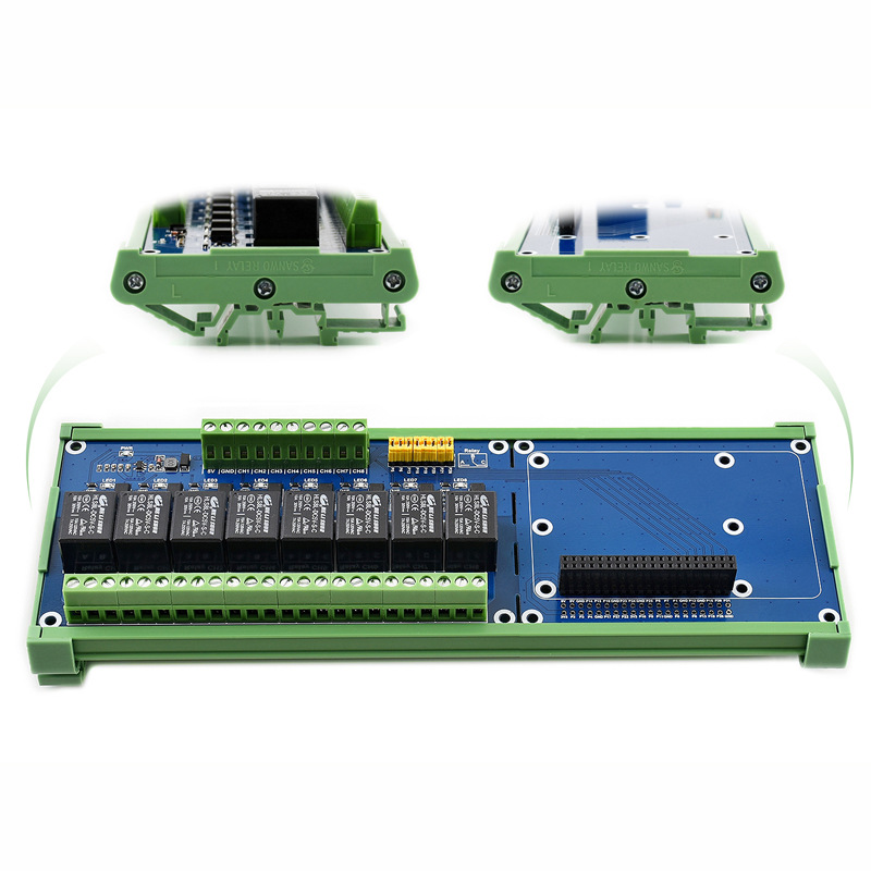 Плата расширения с реле для Ra – обзор и цена Relay 8 Channel Board