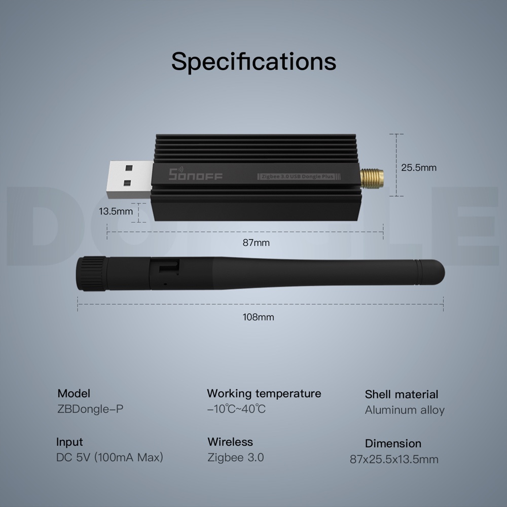 Шлюз SONOFF Zigbee 3.0 ZBDongl – обзор и цена Zigbee Coordinator Stick