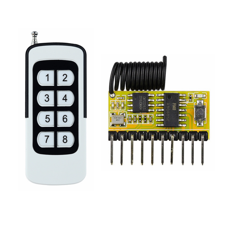 433 МГц DC3V ~ 5V 8-канальный  – обзор и цена 433Mhz Receiver Module
